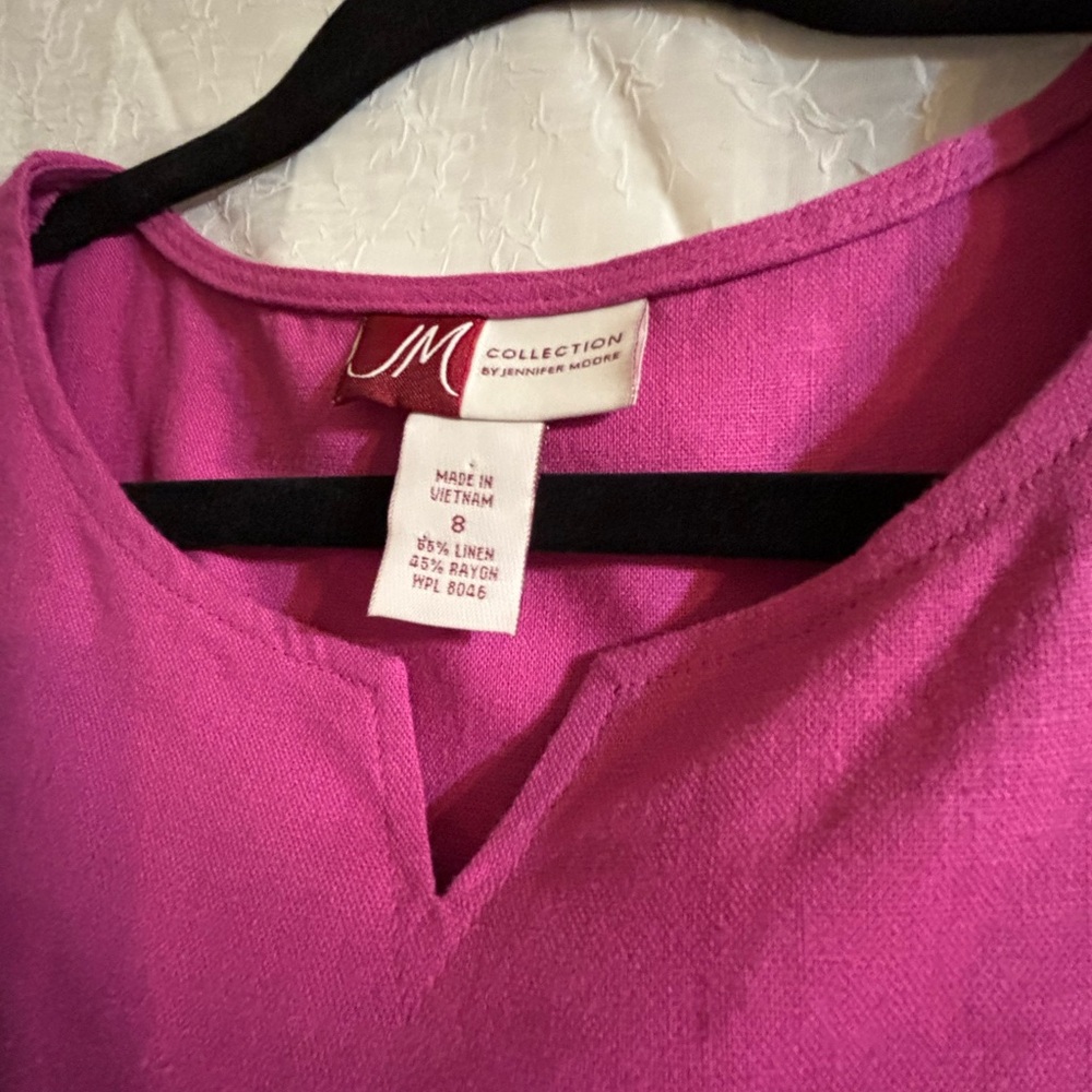 JM Collection Linen Dress - Picture 3 of 4